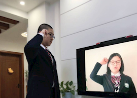 奋战百日 决胜中考---- 石湖中学召开2020届初三百日冲刺线上誓师大会