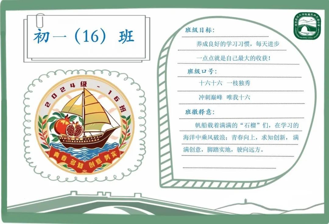 【向恒·德育】“班”斓青春展新貌 “徽”洒创意聚合力——石湖中学2024级班级文化展示